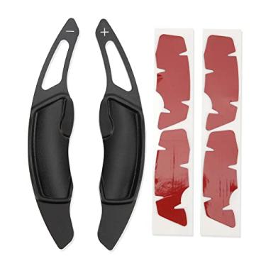 Imagem de Paddle Shifters Extended丨Paddle Shifters丨1 Par Liga de Alumínio Paddle Shifter Extension Para Impreza WRX BRZ Forester Legacy Outback Vermelho Interior automotivo (preto)