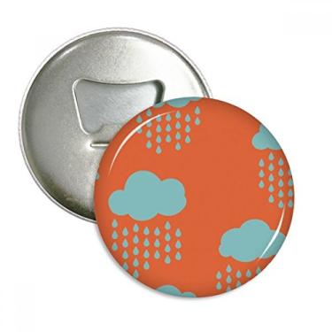 Imagem de Cloud Rain Drip Abridor de garrafas com padrão laranja, emblema multifuncional