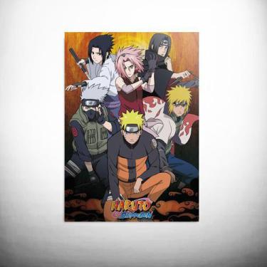 Imagem de Poster Adesivo Anime Naruto Shippuden Grupo - Cogumelo Corp