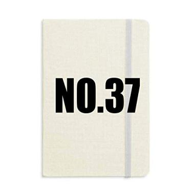 Imagem de Lucky No. 37 Caderno com nome de números, capa dura para diário clássico A5 presente