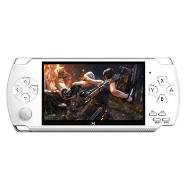 Imagem de SHANGH Console de Jogos Portátil X6, Tela LCD de 8 GB, Dois Joysticks, 10.000 Jogos Clássicos, Suporte para Emuladores SMS/CPS/GB/GBC/MD/SFC/NES