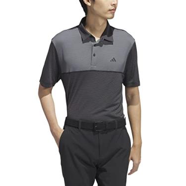 Imagem de adidas Camisa polo masculina Core Colorblock, Preto, P