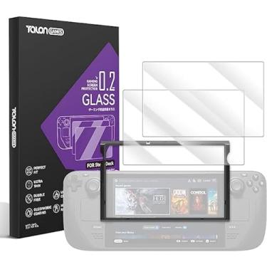 Imagem de TALONGAMES Vidro temperado compatível com Steam Deck/Steam Deck Protetor de tela OLED 0,2 mm Ultra fino e protetor de cobertura ultra transparente