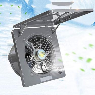 Imagem de Exaustor de 13 polegadas para cozinha, ventilador de ventilação de 220 V para cozinha, exaustor com filtros de graxa, exaustor silencioso de banheiro, todo em metal, interruptor de velocidad