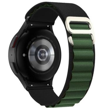 Imagem de Pulseira NSmart em nylon style Trail e Alpinist compativel com Galaxy Watch 7 - Galaxy Watch 6 - Galaxy Watch 6 Classic - Galaxy Watch 5 - Galaxy Watch 5 Pro - Galaxy Watch 4 Classic (Único, Preta Verde)