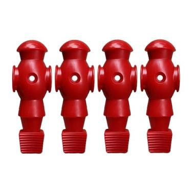 Imagem de Fancyes 4 pçs mesa de pebolim masculino mesa de futebol conjunto de substituição escultura jogador de mesa de futebol para jogos de mesa de futebol de mesa, Vermelho