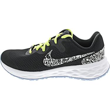 Imagem de Nike Tênis de corrida casual Flex Contact 4 (PSV) para crianças pequenas Cj2072-600, Black Summit White Lt Lemon Twist, 6.5 Big Kid