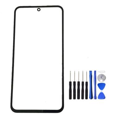 Imagem de UPONEW Para Samsung Galaxy S23 Fe 5G tela frontal preta painel de vidro externo substituição de lente com ferramenta de abertura (não LCD e não digitalizador)