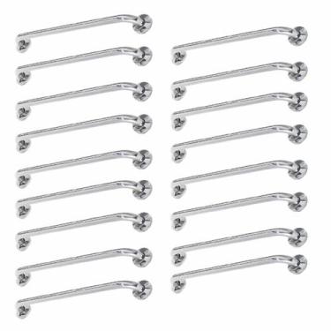Imagem de Alça de Apoio Inox Barra 80cm Kit 17 Unidades Segurança Idoso Cadeiran