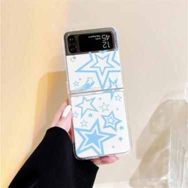 Imagem de Super Star Phone para Samsung Galaxy Z Flip 6 Case Transparent Stars Clear Hard Cover para Samsung ZFlip4 Z Flip5 4 Bag, Style 3, para Galaxy ZFlip 6