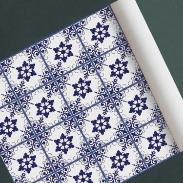 Imagem de Papel de parede adesivo azulejo ladrilho modelo português - D. Lima Pr
