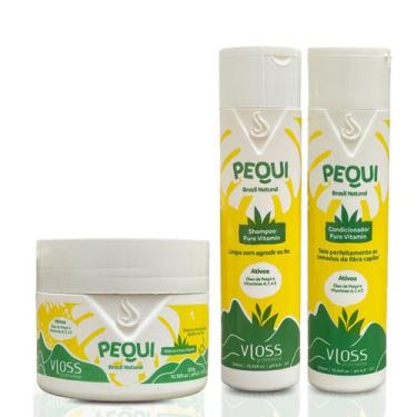 Imagem de Linha Pure Vitamin Kit Pequi Home Care Shampoo + Condicionador + Masca