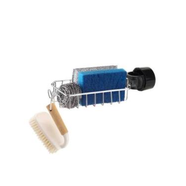 Imagem de Suporte Cesto Porta Esponja Bucha Ajustável Para Pia Torneira Cozinha 