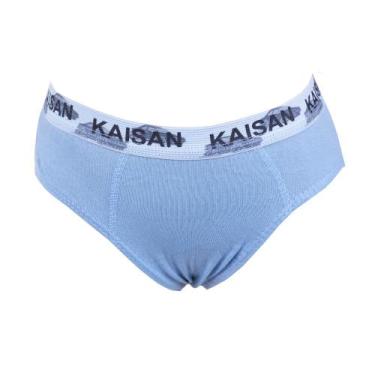 Imagem de Cueca Infantil Slip Algodão - Saulo Lingerie, Azul bebê, M
