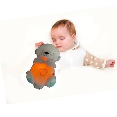 Imagem de Urso de pelúcia musical, Lontra de Pelúcia Calmante com Respiração, Sons Relaxantes e Luz LED