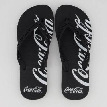 Imagem de Chinelo Coca Cola Spencerian Preto-Masculino
