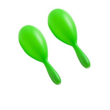 Imagem de Maraca Alfa Pequena Neon kit Com 2 Unidades - Studio Das Festas, Verde