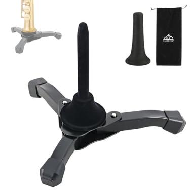 Imagem de EASTROCK Suporte Para Saxofone Soprano Suporte Para Saxofone Dobrável Suporte Para Saxofone Rack Com Bolsa De Transporte (Suporte Para Saxofone Soprano)