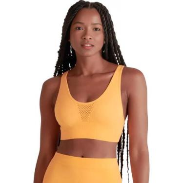 Imagem de Top Feminino Lupo Attack II Sem Costura Alta Sustentação, Alças Largas