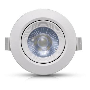 Imagem de Spot Led Embutir Redondo 5w 3000k Branco Quente Bivolt - Galaxy