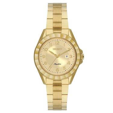 Imagem de Relógio ORIENT Eternal feminino dourado FGSS1258 C2KX