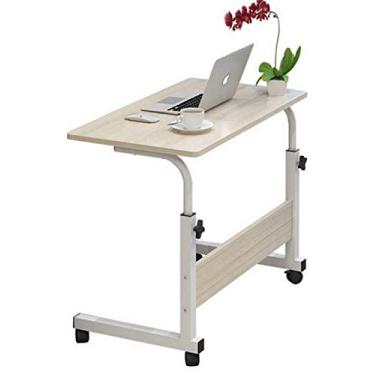 Imagem de Bandeja de TV ajustável, confortável, mesa de laptop, bandejas de jantar para comer TV, bandeja de jantar na cama, sofá para comer, ler branco_60 x 40 cm