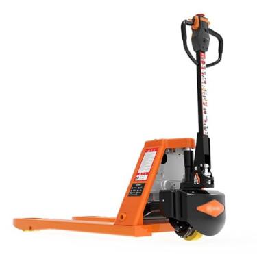 Imagem de Paleteira Paleteira elétrica completa Bateria de lítio para caminhão com capacidade de 4400 libras 46 "comprimento x 27" largura Tamanho do garfo para manuseio de materiais Alça multifuncional Palete