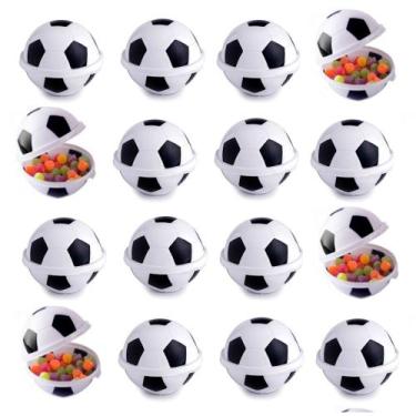 Imagem de Kit com 20 Porta Mix Bola de Futebol Pote de Doces para Festas - Plasú