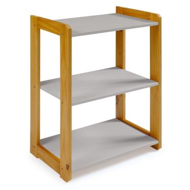 Imagem de Estante para Livros 75cm X 54cm Infantil Cinza