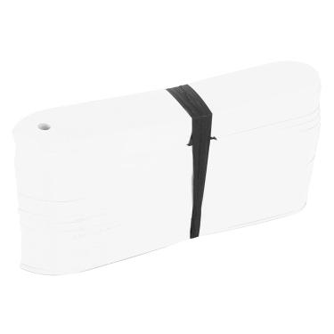 Imagem de marcador de estacas de jardim à prova d'água para flores,100 peças de etiquetas plásticas para plantas, sementes de viveiro, enfeites de jardim e enfeites de meia de férias(White)