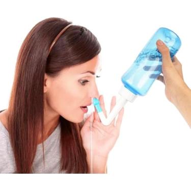 Imagem de Higienizador Nasal Lavagem de Nariz 300ml - Alívio para Rinite, Sinusite, Alergias e Congestão Nasal