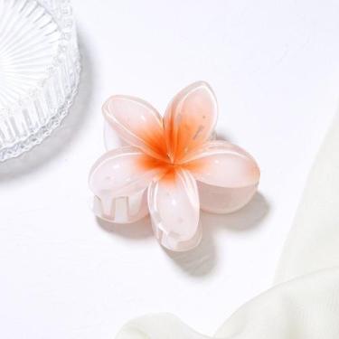 Imagem de Grampo De Cabelo De Flor Transparente Coreano , Clipe De Garra Frangip