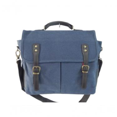 Imagem de Pasta Executiva De Lona E Couro Zup Cor Azul Escuro