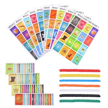 Imagem de Ambercalm Mexican Bingo Game Kit,Bilingual Game for 20 Players,Puerto Rico Spanish Deck of Cards,Original Spanish Playing Cards Board Games,Juegos De Mesa En Español para Adultos,Baraja Mexicana