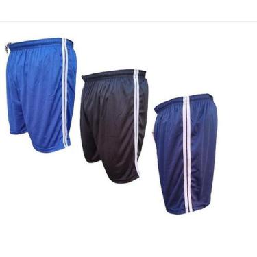 Imagem de KIT 3 Bermuda Short Masculino Futebol Corrida Academia Piscina Praia C