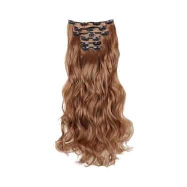 Imagem de Loira Preta 24 Polegadas Longas Extensões De Cabelo Sintético Reto 16 