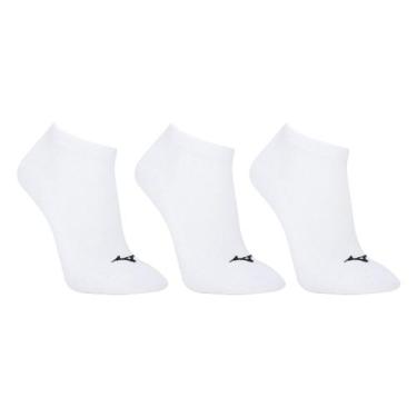 Imagem de Kit Meia Mizuno Cano Curto Basic Sc 3 Pares, Branco, Preto, 39/44