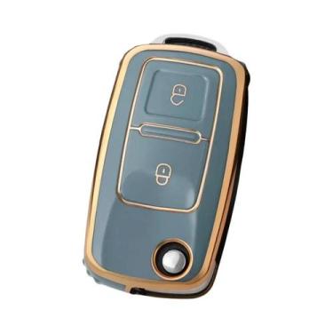Imagem de Capa De Chave De Carro VW Volkswagen TPU Para Polo Tiguan Passat Golf 