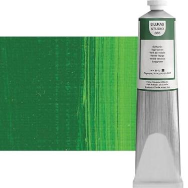 Imagem de LUKAS Studio Professional Tinta a óleo Color Paint High Pigment Professional Artist Paint - Tubo de 200 ml - Verde seiva