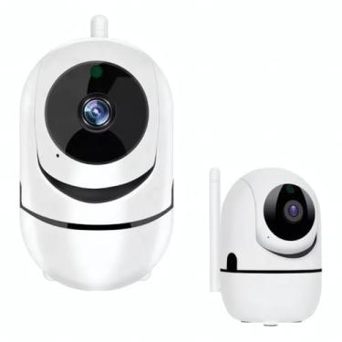 Imagem de Câmera IP Wi-Fi 360° Estilo Babá Eletrônica com Visão Noturna Detecção de Movimento Áudio Bidirecional e Monitoramento em Tempo Real pelo Celular Gira Automática com Alerta Inteligente Premium