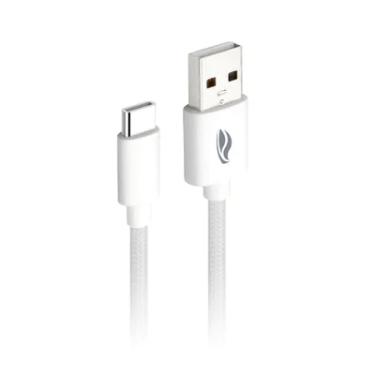 Imagem de Cabo C3Techtech CB-C21, USB, TIP-C, 2 Metros, 2A - Branco