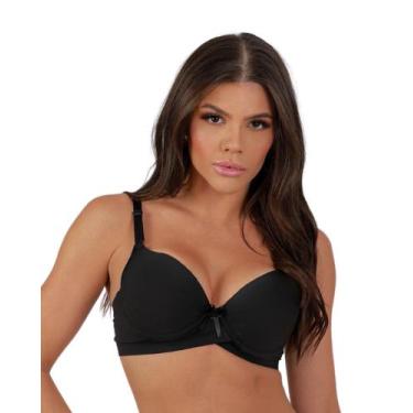 Imagem de Sutiã Meia-Taça com Bojo e Base Cruzada Reforçado - Sempre Sensual Lin