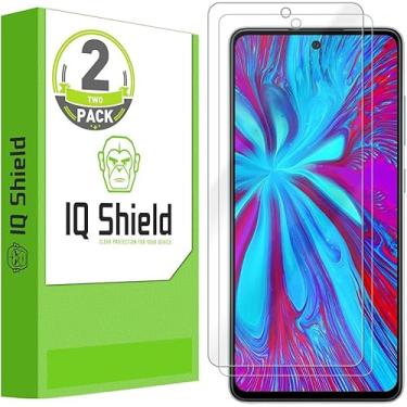 Imagem de Protetor de tela IQ Shield compatível com Samsung Galaxy A52 5G (pacote com 2) filme transparente antibolhas