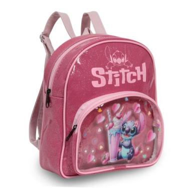 Imagem de Mochila De Costas Stitch Pequena Resistente Creche Passeio - Plike