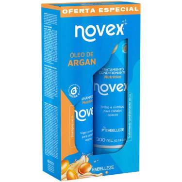 Imagem de Kit Shampoo + Condicionador Hidratante Novex Embelleze 300ml Todo Tipo