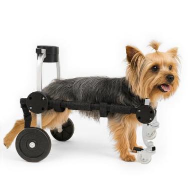 Imagem de Cadeira de 4 Rodas Cachorro Tam. PP Regulável Tetraplegia Paralisia Id
