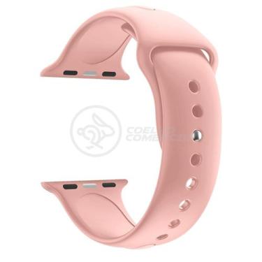 Imagem de Pulseira Silicone para Smartwatch 42mm e 44mm Rosa - Draik