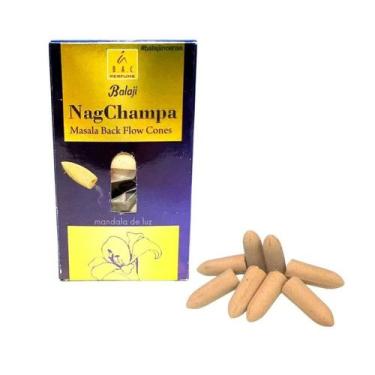 Imagem de Kit 2 Incensos Cascata Backflow Massala Balaji Nag Champa