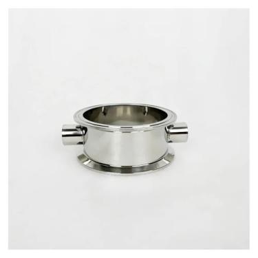 Imagem de Flange de 102 mm Módulo de retificação de braçadeira tripla de 119 mm com 2 FNPT 1/5.1 cm para fabricação caseira, coluna de refluxo, H-50 mm, SS304