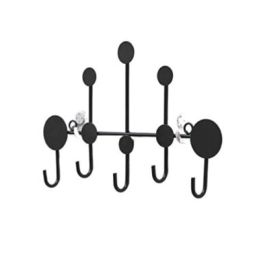 Imagem de Cabide montado na parede ganchos de cabide de luxo cabide montado na parede cabide cabideiro suporte de armazenamento de chaves decoração de casa acessórios de parede de ferro cabide montado na parede